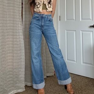 Anthropologie wide leg jeans by Pilcro